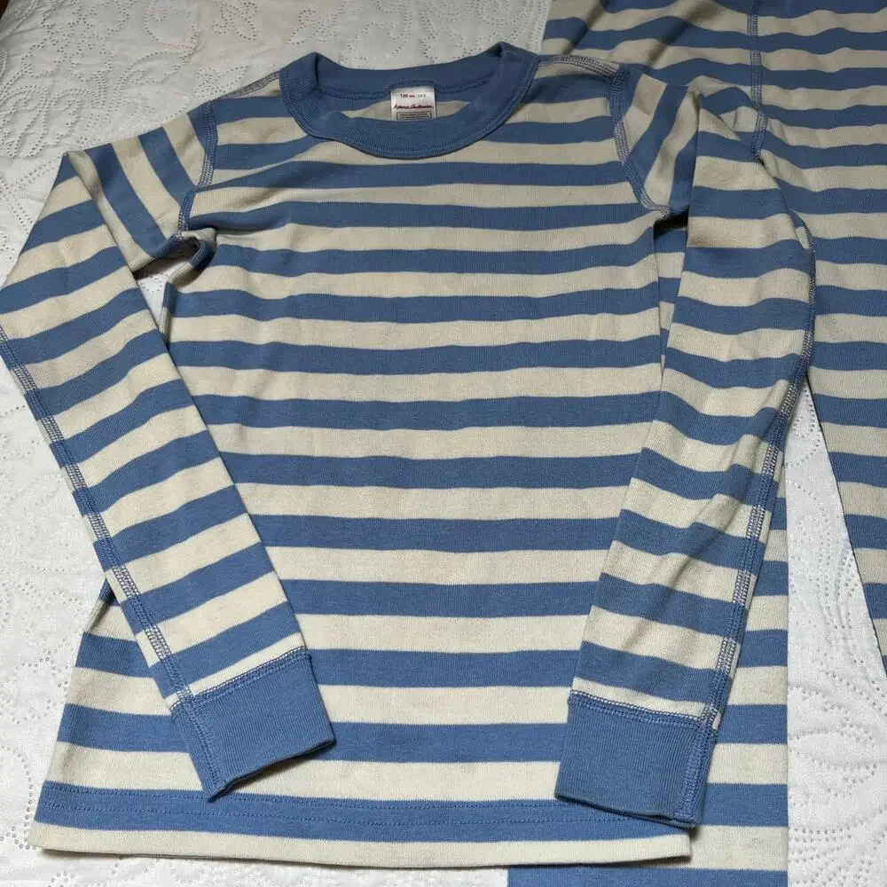 Hanna Andersson Striped Organic Cotton PJ Set Size 8